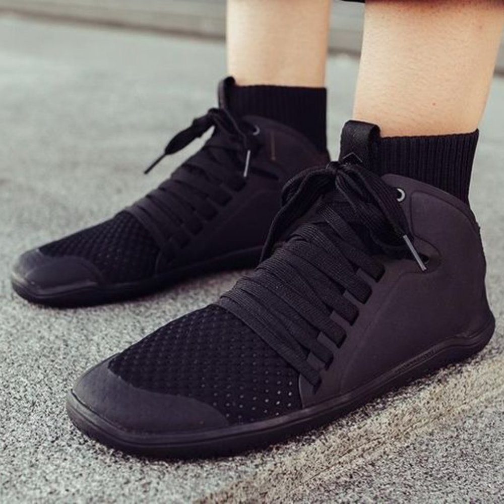 Vivo Barefoot Kanna Knit High Top Black 41
